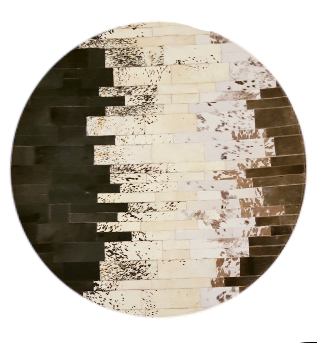 سجادة جلد طبيعي يدوي – شرايط متادخلة